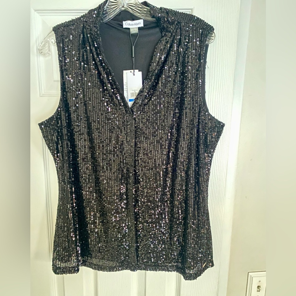 Calvin Klein sequin top